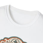 Christian T-Shirt — "Jesus Saves" Vintage Script Faith Tee