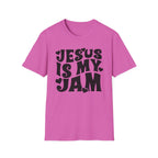 Jesus Is My Jam T-Shirt — Retro Heart Faith Tee