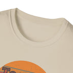 Too Blessed To Argue T-Shirt — Retro Sunset Faith Graphic Tee