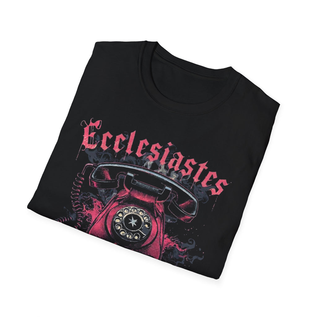 Ecclesiastes Retro Phone T-Shirt — "Meaningless... But Make It Fashion" Graphic Tee