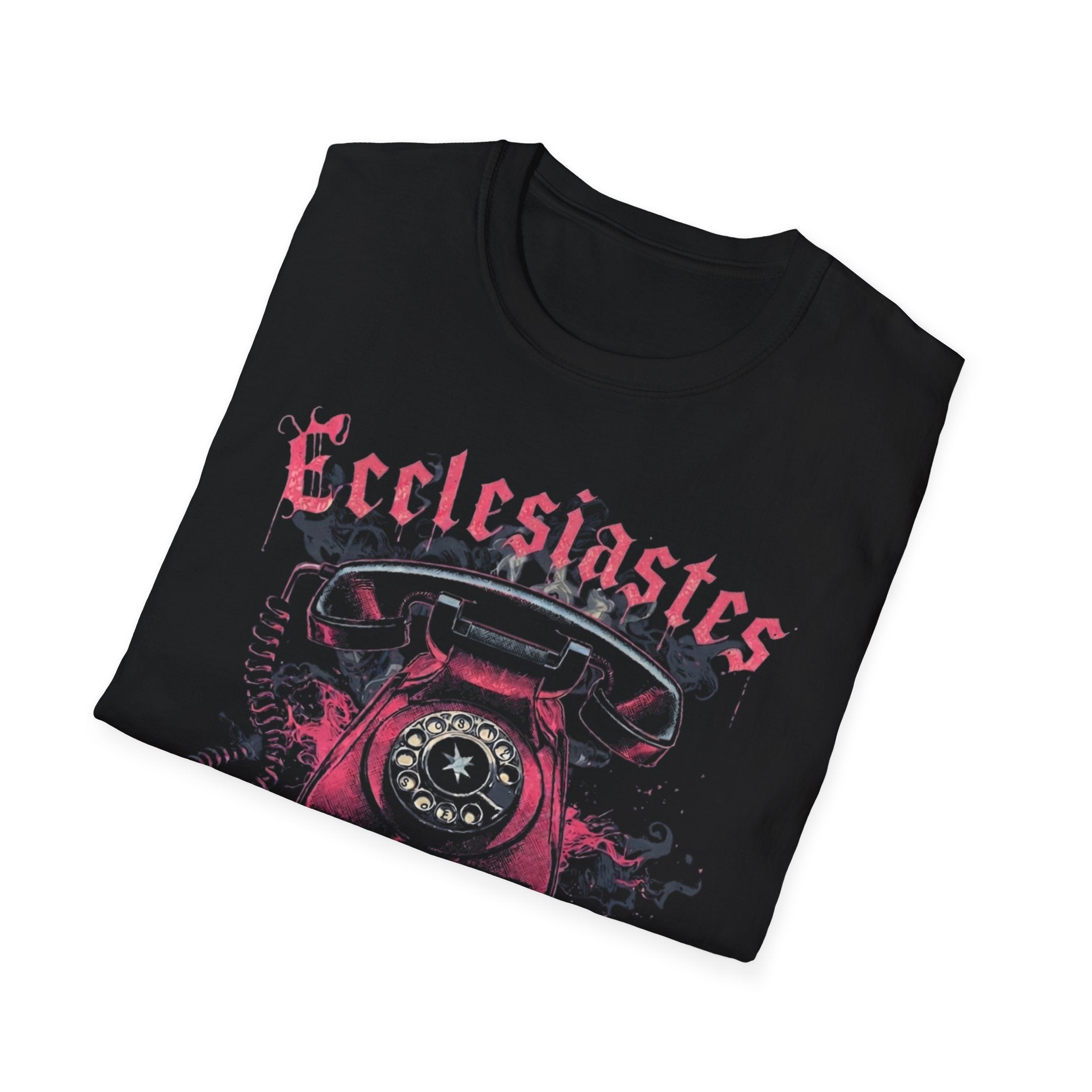 Ecclesiastes Retro Phone T-Shirt — "Meaningless... But Make It Fashion" Graphic Tee