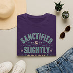 Sanctified & Slightly Spicy T-Shirt — Christian Faith with Fun Attitude