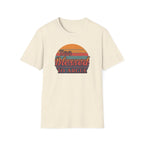 Too Blessed To Argue T-Shirt — Retro Sunset Faith Graphic Tee