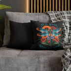 Dragonfly Floral Pillowcase — "It Is Well With My Soul" Decorative Throw Pillow Cover