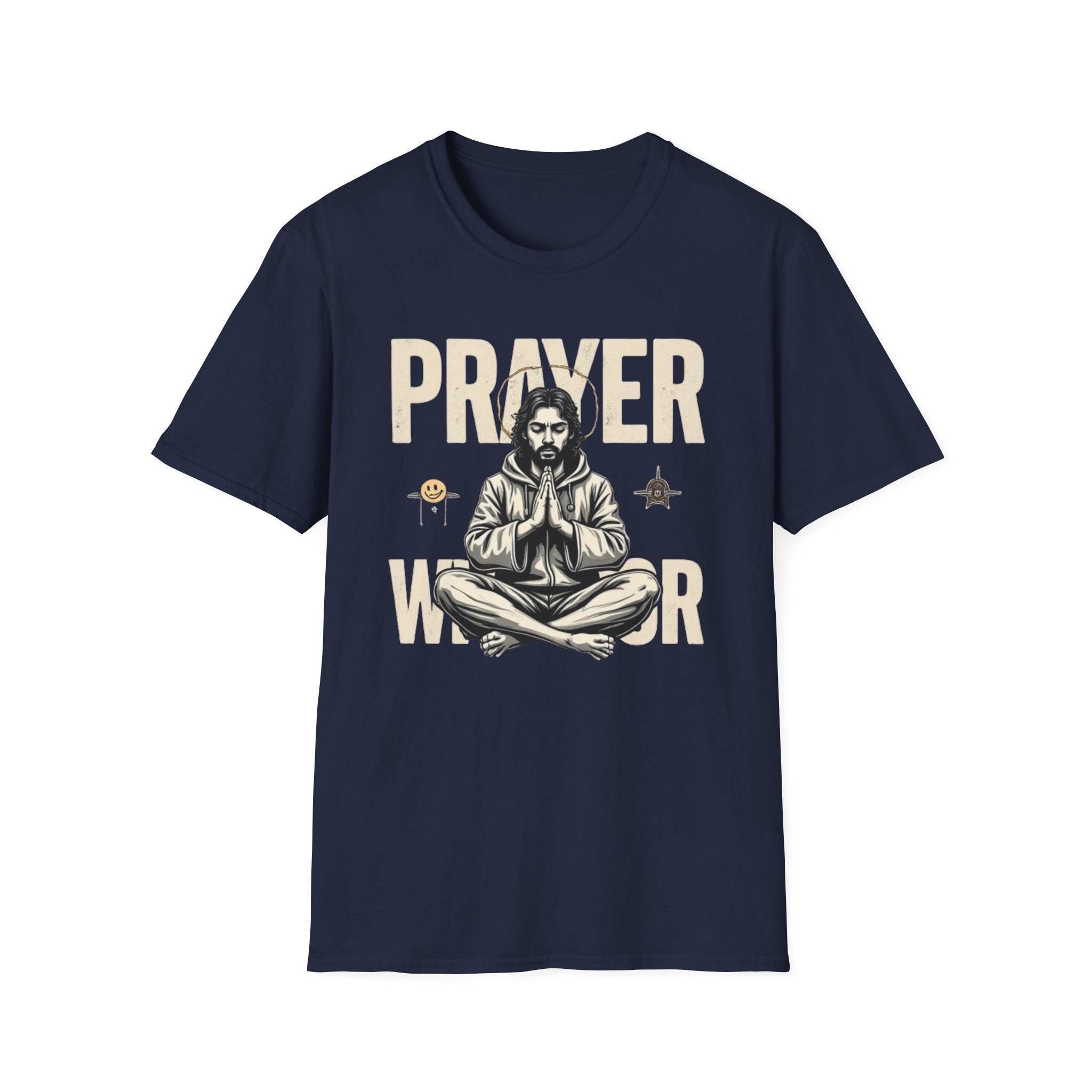 Prayer Warrior T-Shirt — Meditative Jesus Graphic Tee