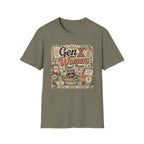 Gen X Women Don't Panic T-Shirt — Retro Raccoon Vintage Graphic Tee