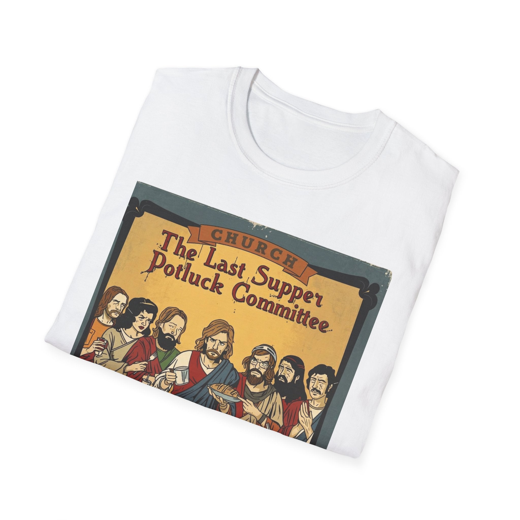 The Last Supper Potluck Committee Tee – “Bring a Side or Bring Shame” Graphic T-Shirt