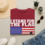 I Stand for the Flag & Kneel for the Cross T-Shirt — Patriotic American Flag Tee
