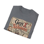 Gen X Women Don't Panic T-Shirt — Retro Raccoon Vintage Graphic Tee