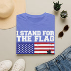 I Stand for the Flag & Kneel for the Cross T-Shirt — Patriotic American Flag Tee