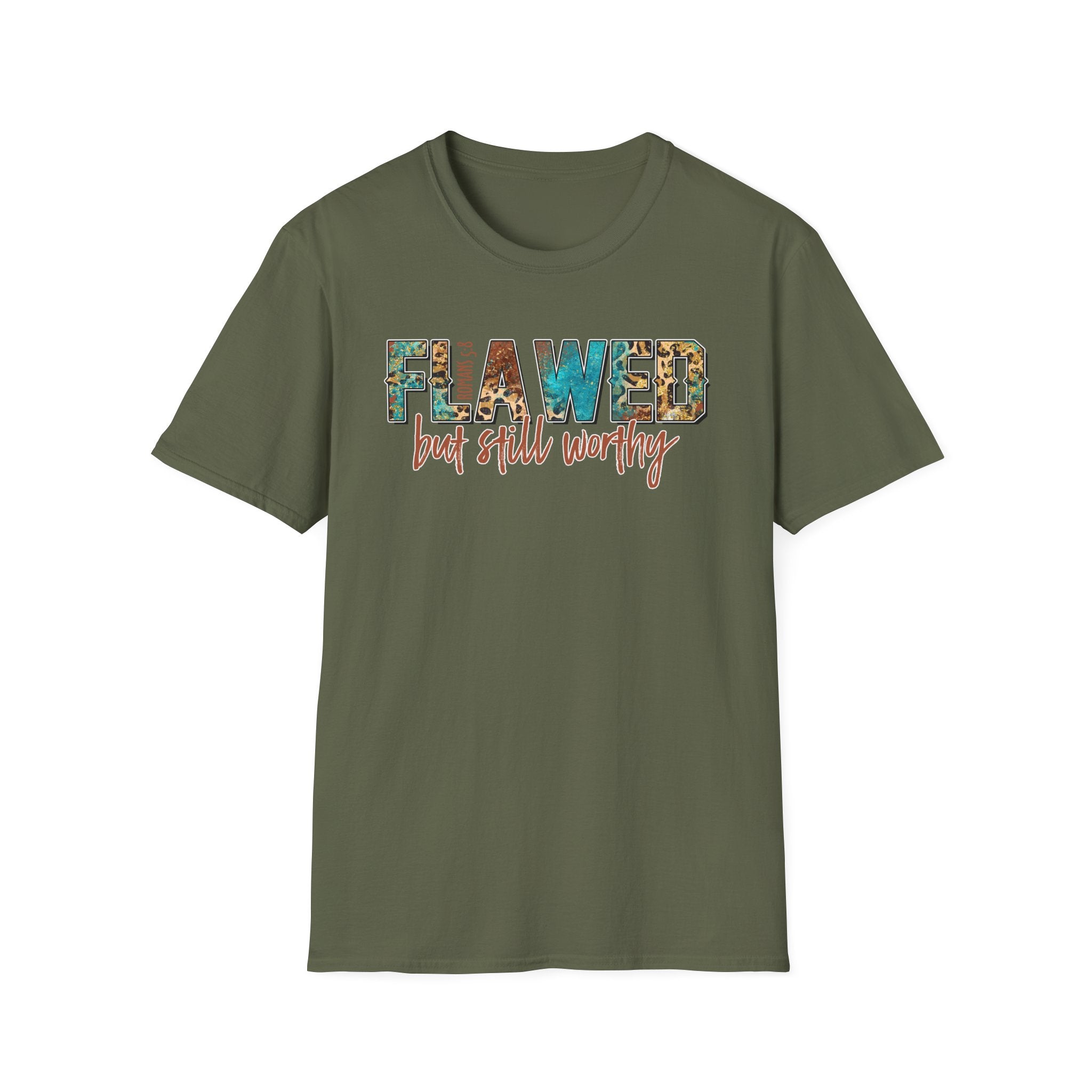 Flawed But Still Worthy T-Shirt – Inspirational Graphic Tee