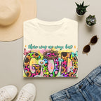 Floral 'God Made a Way' Christian Graphic T-Shirt
