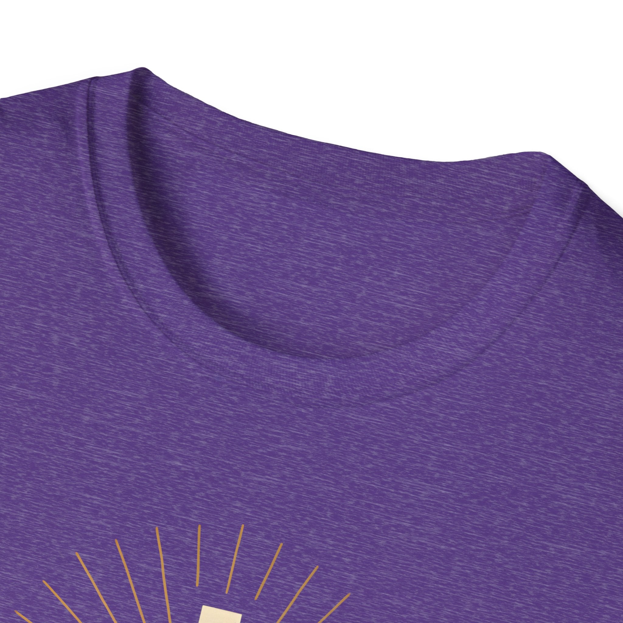 Radiant gold cross T-Shirt--Faith in Full Light
