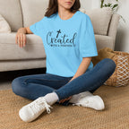 Created With a Purpose Christian T-Shirt — Faith Cross Inspirational Tee