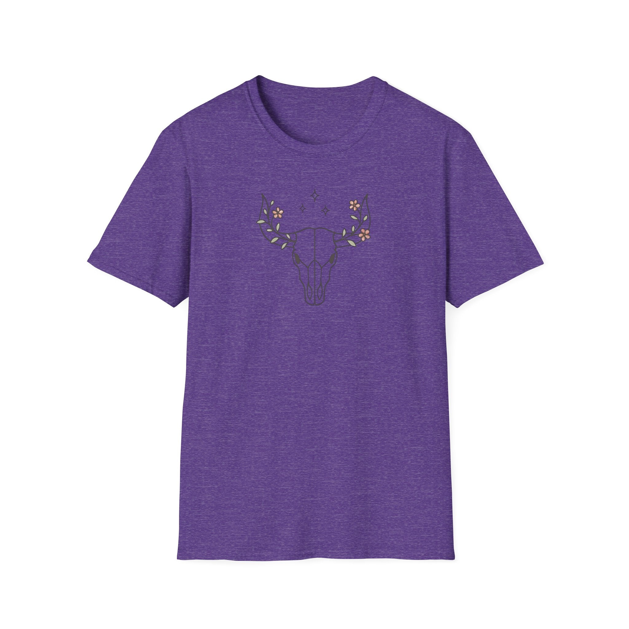 Floral deer skull T-Shirt