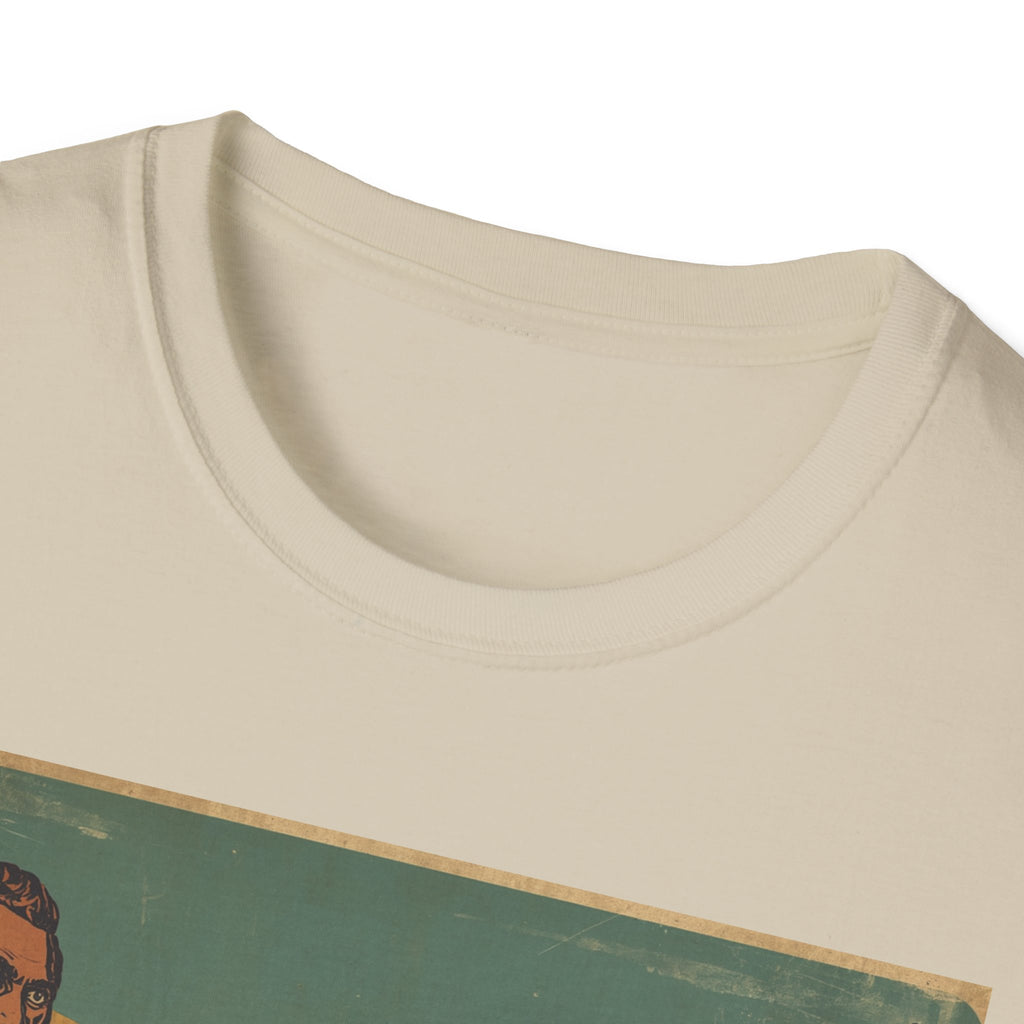 Desert Motel Graphic T‑Shirt — Vintage Roadside Jesus Art Tee