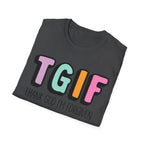 TGIF "Thank God I’m Forgiven" T-Shirt — Colorful Christian Faith Tee