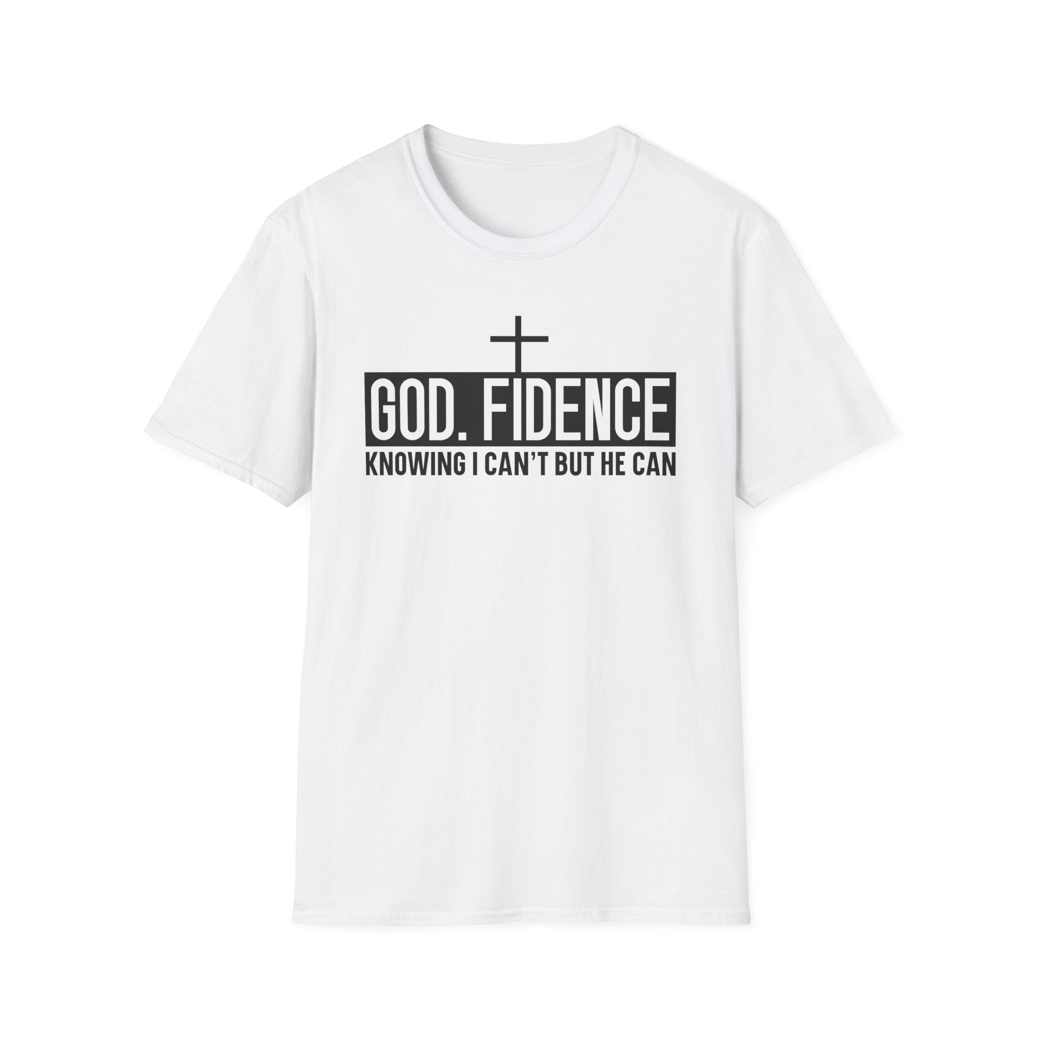 Faith Confidence T-Shirt — "God. Fidence" Christian Inspirational Tee