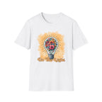 Be The Light Graphic T-Shirt — Floral Lightbulb Inspirational Tee