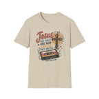 Jesus Is The Only One Who Can Fix My Mess T-Shirt — Christian Vintage Cassette Graphic Tee