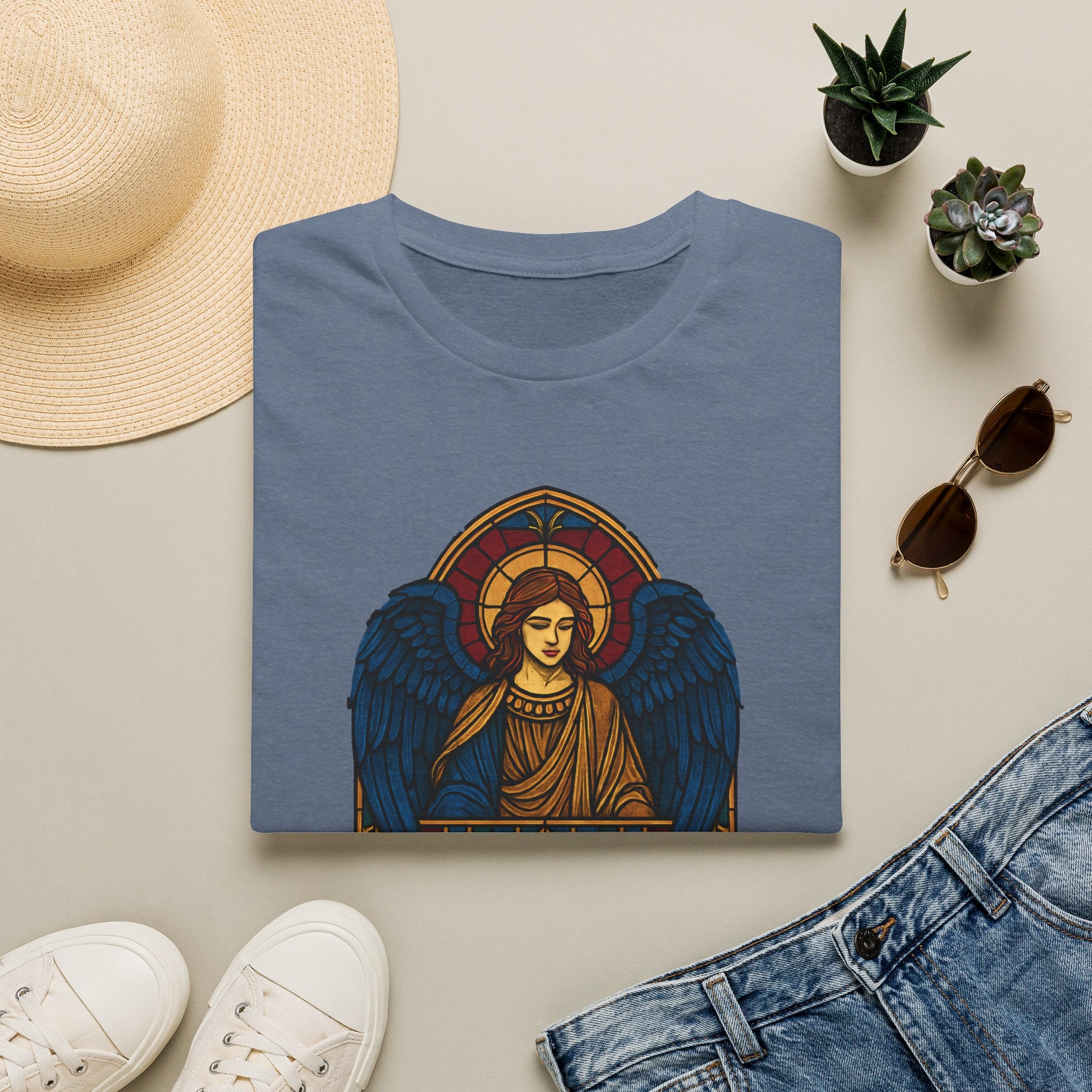 Heaven Sent--Stained Glass Angel T-Shirt