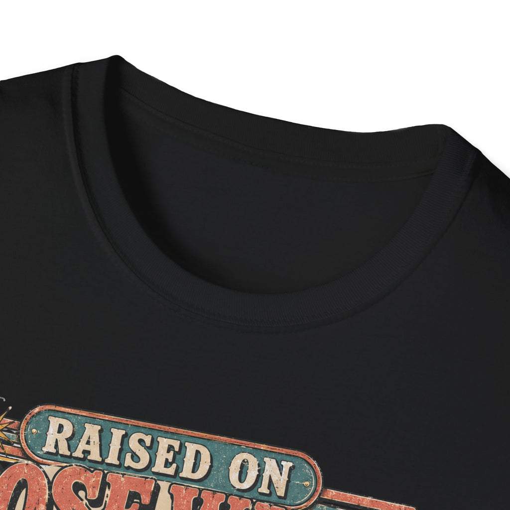 Raised on Hose Water Retro Graphic T-Shirt — Vintage Barber/Salon Vibes