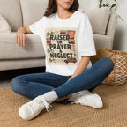 Raised on Prayer T-Shirt — Vintage Faith & Nostalgia Tee