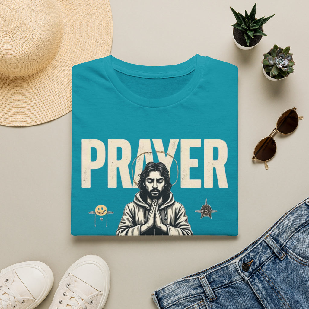 Prayer Warrior T-Shirt — Meditative Jesus Graphic Tee