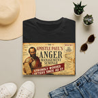T-Shirt — "Apostle Paul's Anger Management Seminar" Vintage Christian Humor Tee