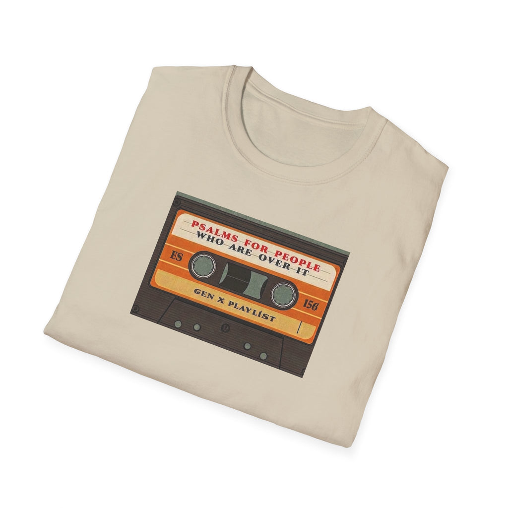 Retro Cassette T-Shirt — "Mixtapes for People Who Are Over It" Vintage Music Tee