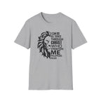 Philippians 4:13 Lion T-Shirt – "I Can Do All Things Through Christ" Christian Tee