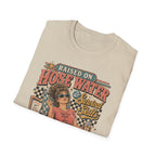 Raised on Hose Water Retro Graphic T-Shirt — Vintage Barber/Salon Vibes
