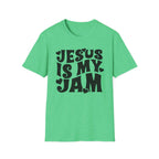 Jesus Is My Jam T-Shirt — Retro Heart Faith Tee