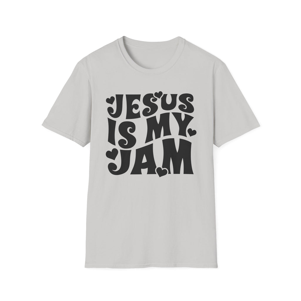 Jesus Is My Jam T-Shirt — Retro Heart Faith Tee