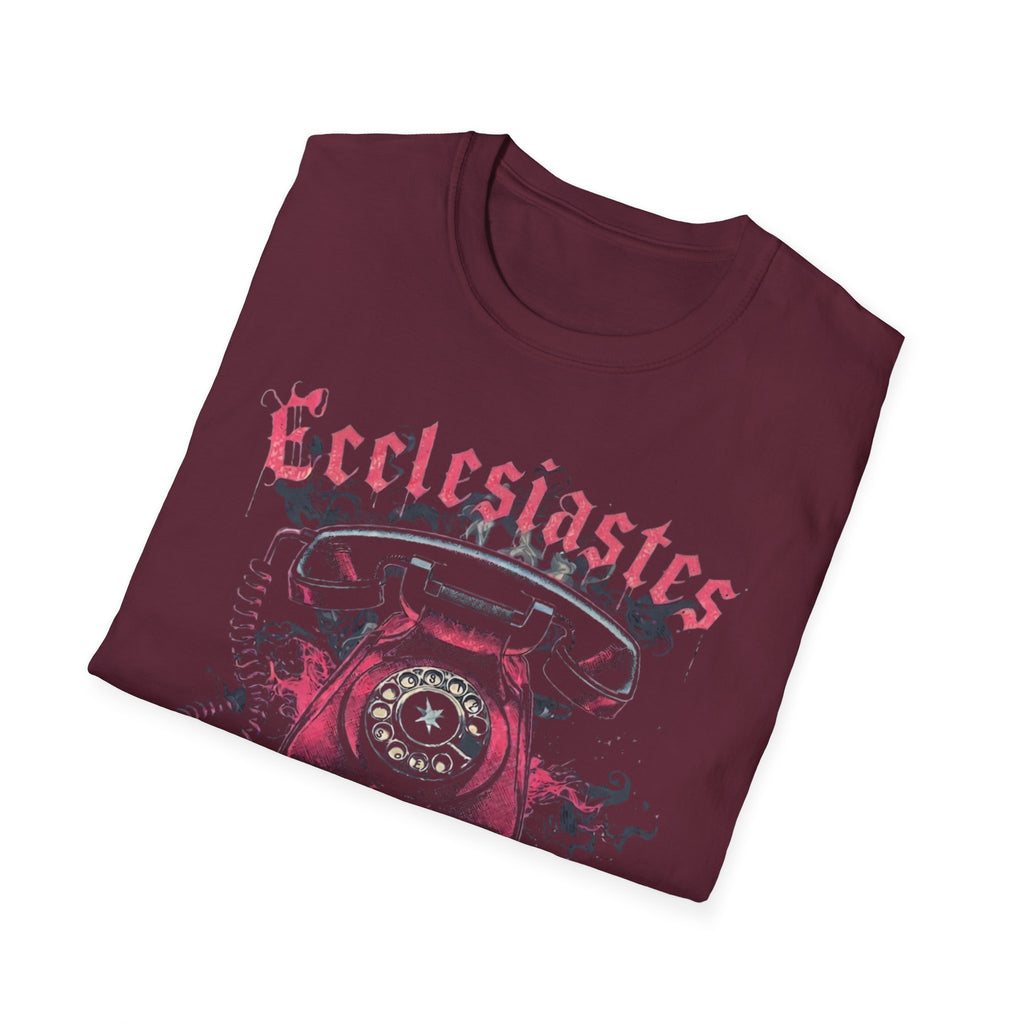 Ecclesiastes Retro Phone T-Shirt — "Meaningless... But Make It Fashion" Graphic Tee