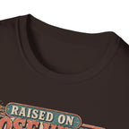 Raised on Hose Water Retro Graphic T-Shirt — Vintage Barber/Salon Vibes