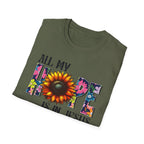 Faith T-Shirt — “All My Hope Is In Jesus” Sunflower Floral Design