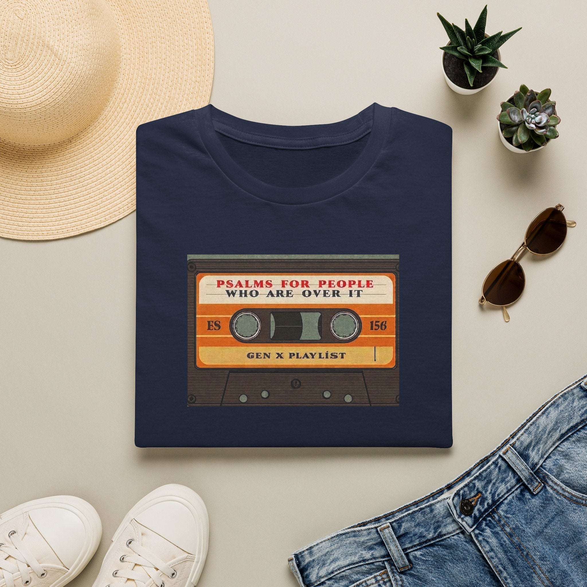 Retro Cassette T-Shirt — "Mixtapes for People Who Are Over It" Vintage Music Tee