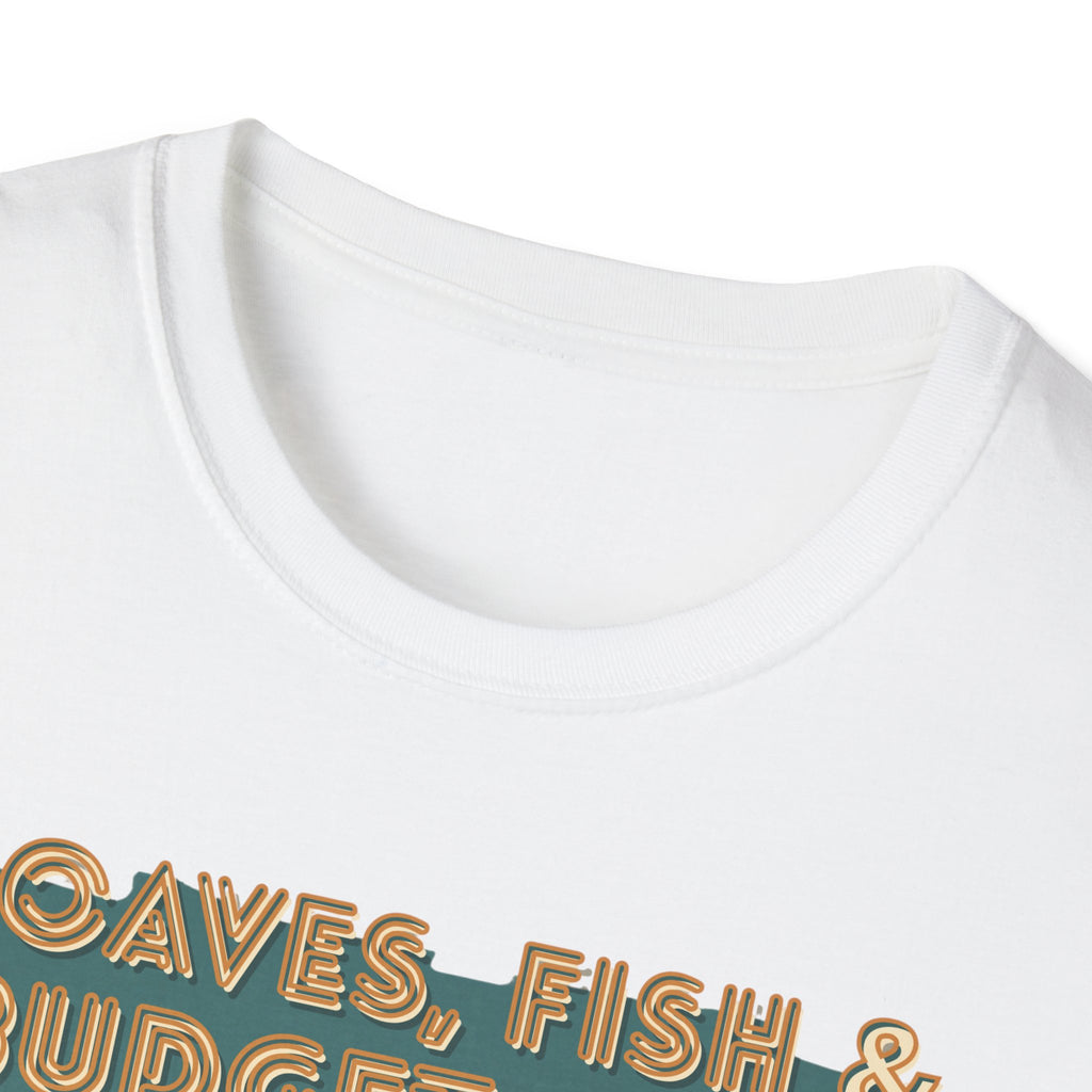 T‑Shirt — "Loaves, Fish & Budget Cuts: Miracles Don’t Cover Inflation"