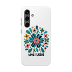 Tough Phone Case — “Love Like Jesus” Floral Christian iPhone Case