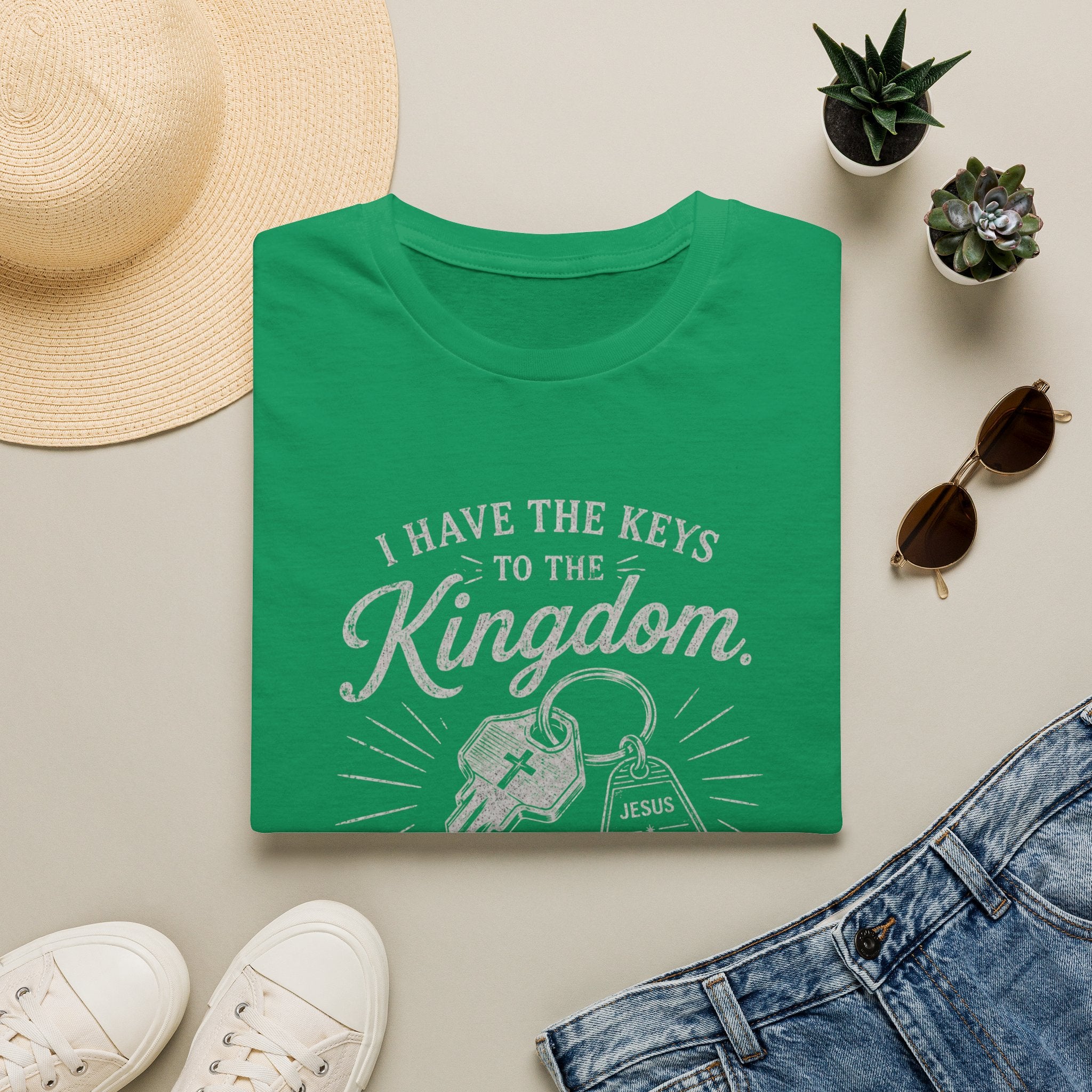 Kingdom Keys T-Shirt — "I Have the Keys to the Kingdom" Church Faith Tee