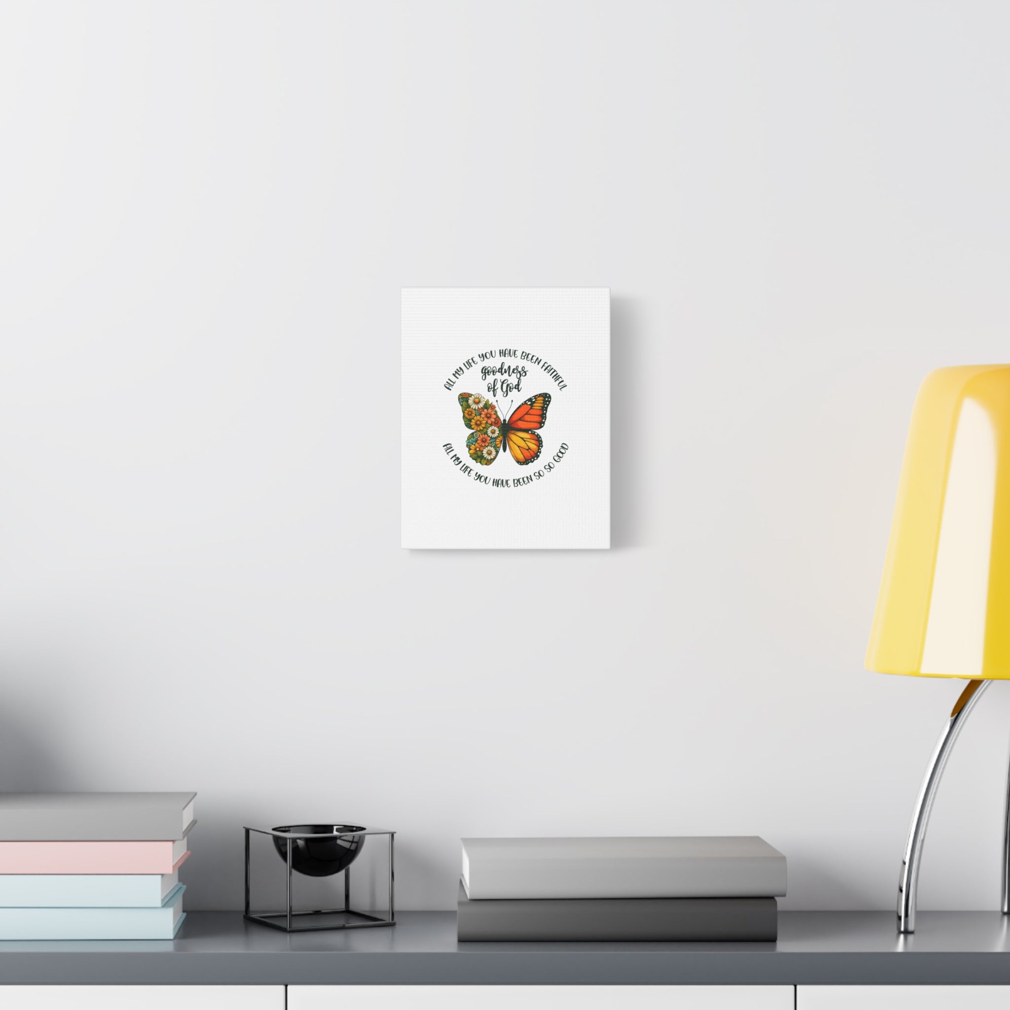 Faithful Goodness of God Butterfly Canvas