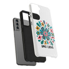 Tough Phone Case — “Love Like Jesus” Floral Christian iPhone Case