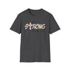 She Is Strong Floral T‑Shirt — Proverbs 31:25 Inspirational Women’s Tee