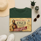 T-Shirt — "Apostle Paul's Anger Management Seminar" Vintage Christian Humor Tee