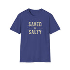 Saved & Salty T‑Shirt — Christian Beachy Faith Graphic Tee