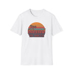 Too Blessed To Argue T-Shirt — Retro Sunset Faith Graphic Tee