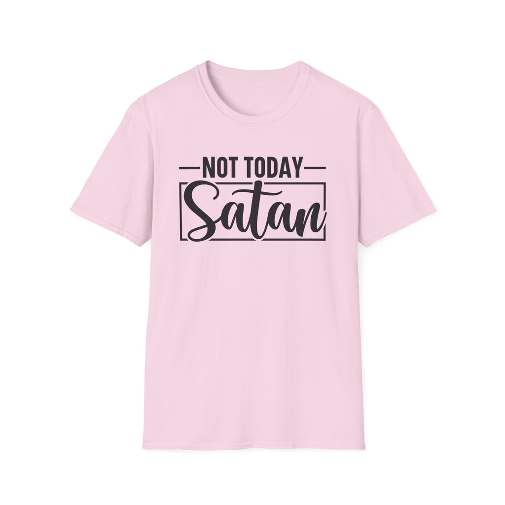 Not Today Satan T-Shirt — Funny Christian Faith Graphic Tee