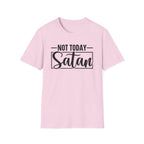 Not Today Satan T-Shirt — Funny Christian Faith Graphic Tee