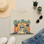 Hot Flash Summer Tour Retro Beach T-Shirt — Funny Menopause Graphic Tee